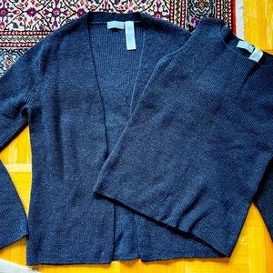 Wool cardigan 2 piece set